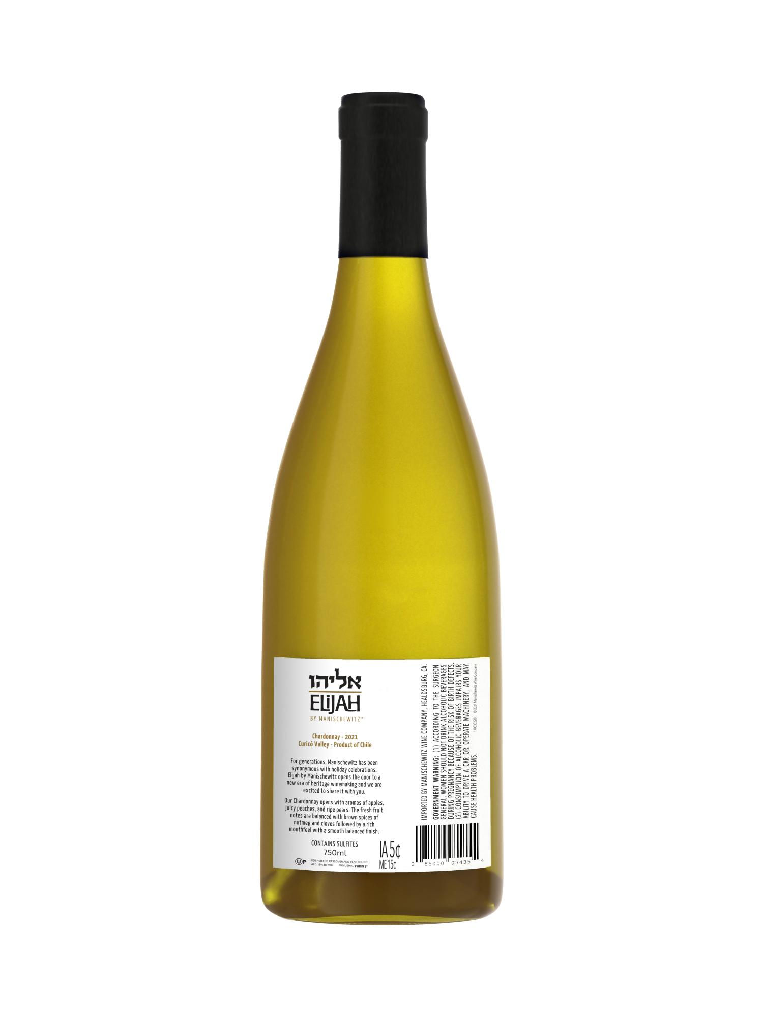 Elijah by Manischewitz Chardonnay V21 750ML image number 2
