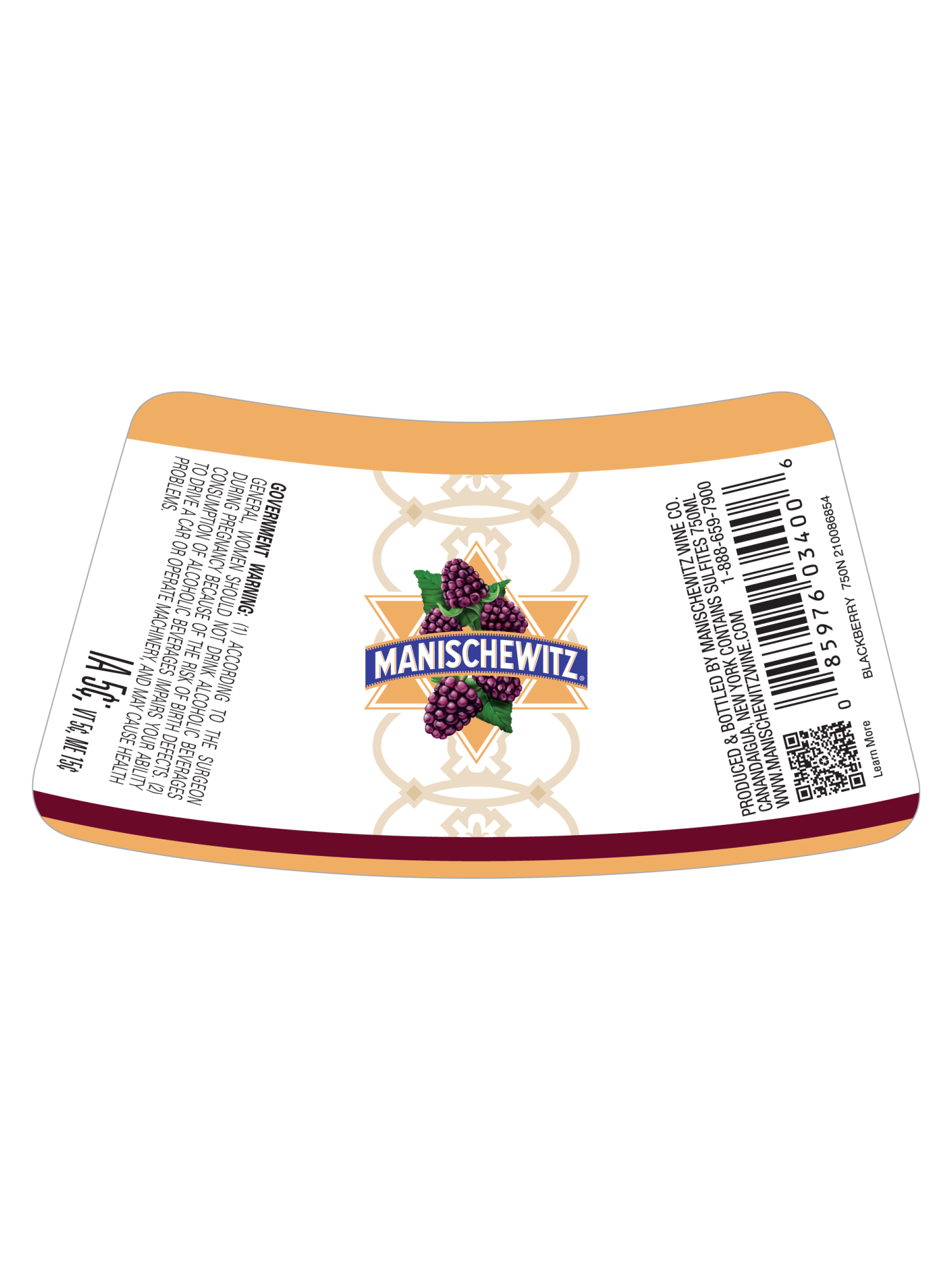 Manischewitz Blackberry 750ML image number 3